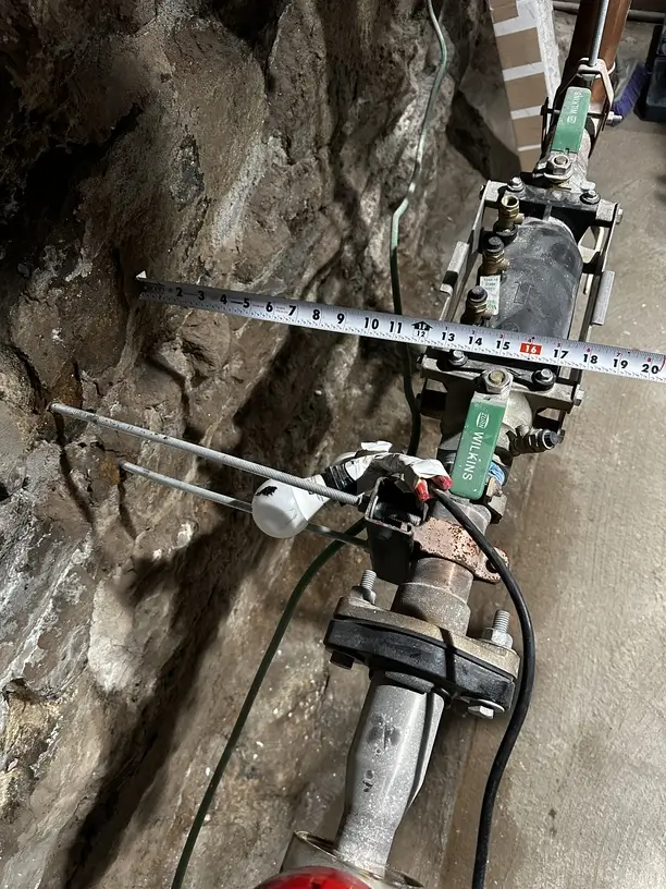 Basement plumbing installation