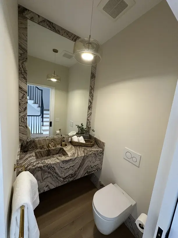 Bathroom vanity with mirror