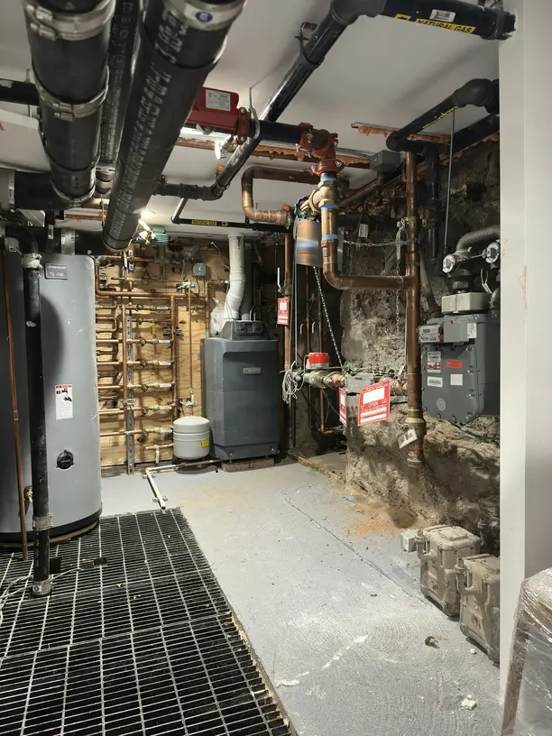 Residential boiler room