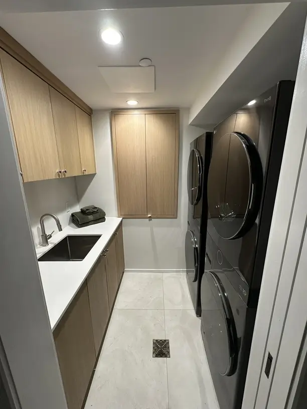 Laundry room with washer and dryer
